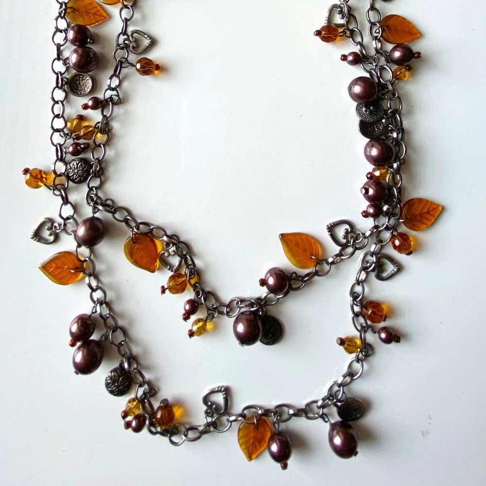 Double layered necklace